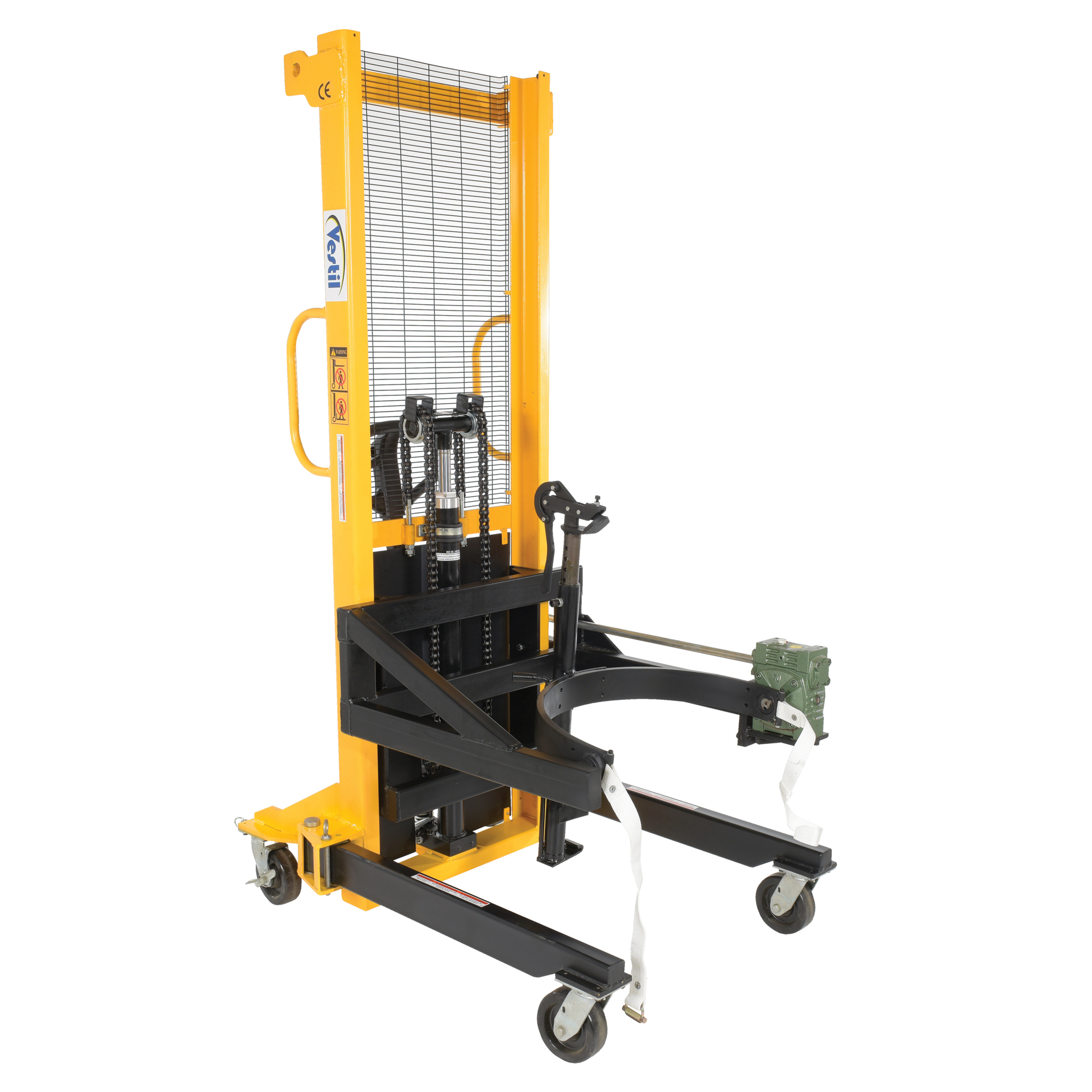 Vestil Manual Drum Lifter/Rotator/Transporter - 550-Lb. Capacity, Fits Multiple Gallon Drums, Model# DRUM-LRT-II